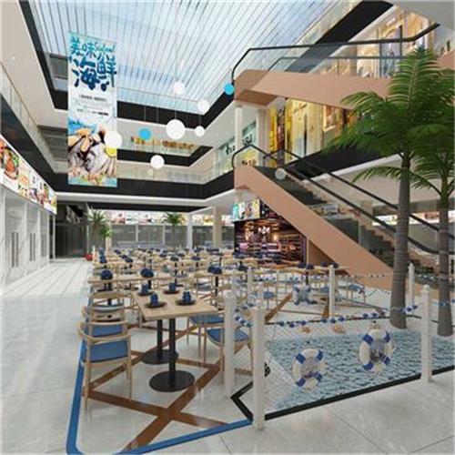 商鋪裝修 | 商場海鮮大廳裝修設計效果圖